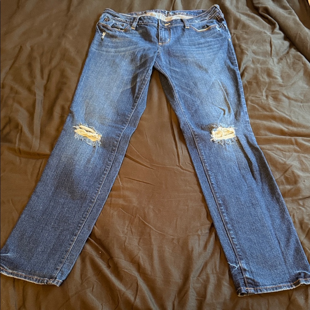 Bullhead Women's Straight Leg Blue Jeans
